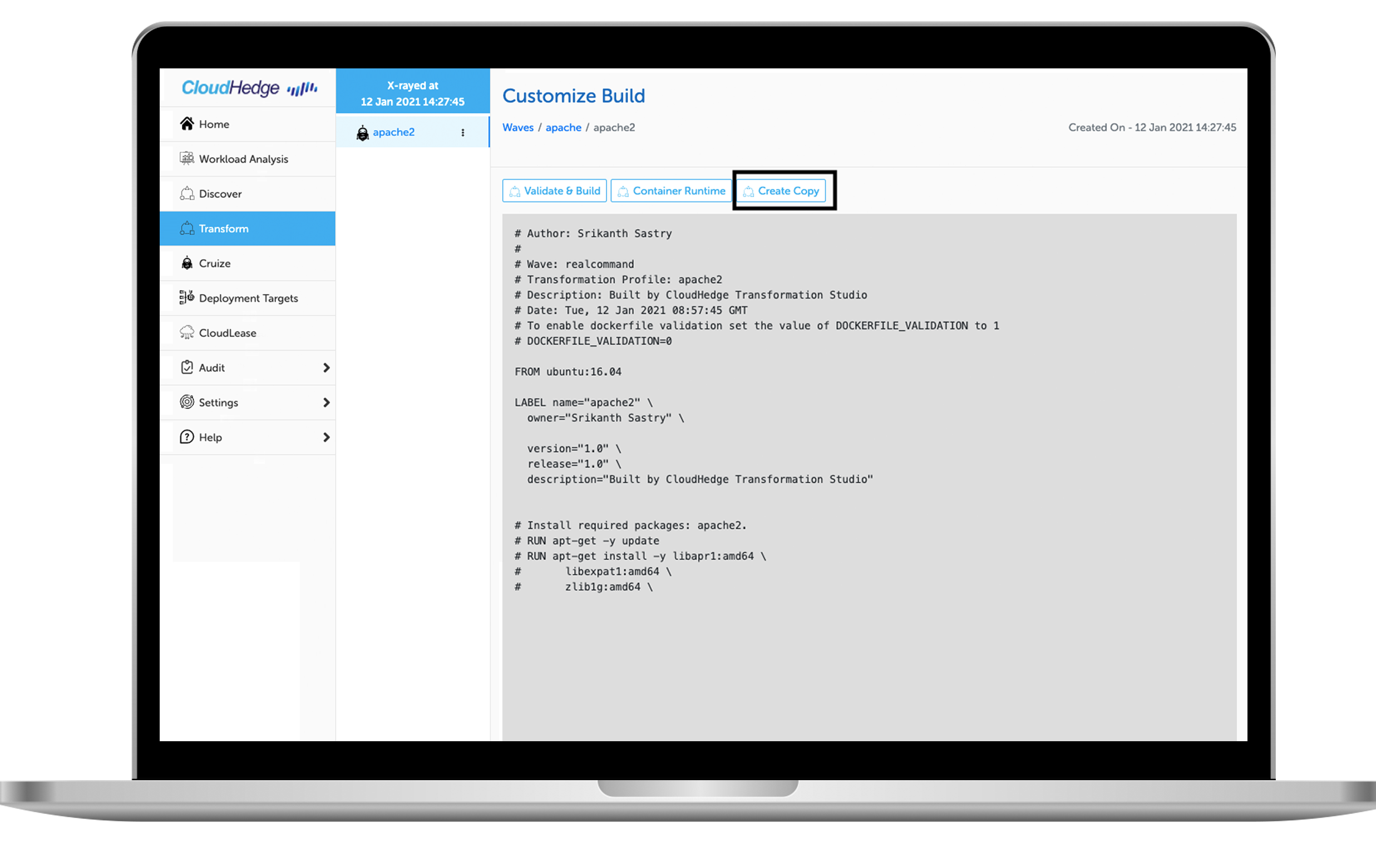 CloudHedge Customize Build