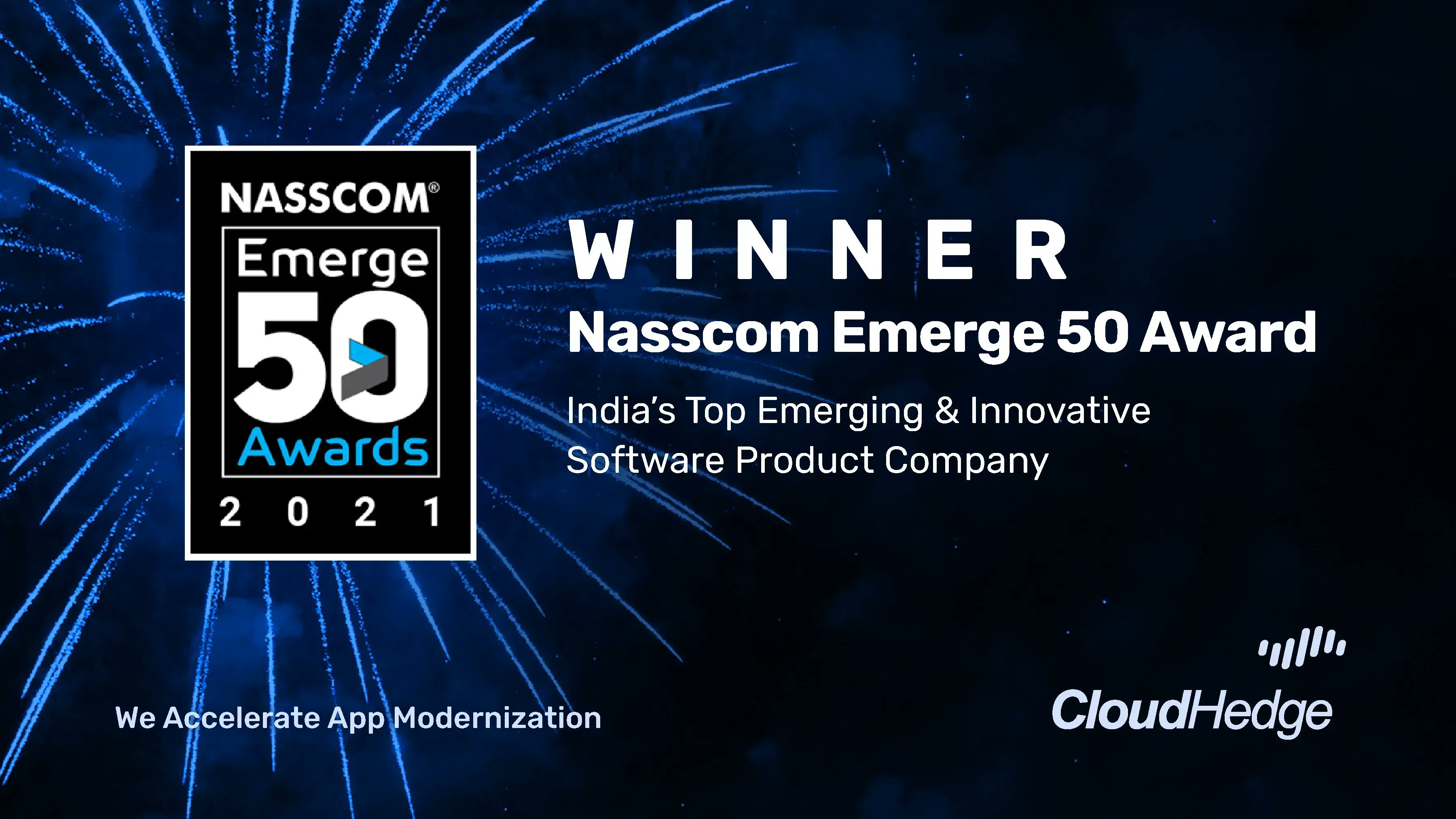 CloudHedge Nasscom emerge 50